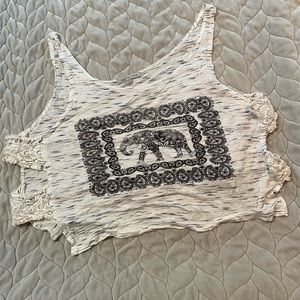 Charlotte Russe Elephant Crop Top